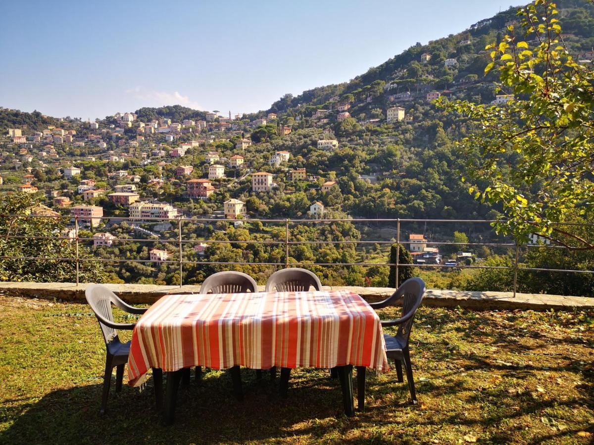 Villa Olivari - Apt Il Melograno Camogli Bagian luar foto