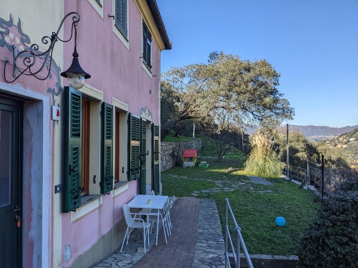 Villa Olivari - Apt Il Melograno Camogli Bagian luar foto