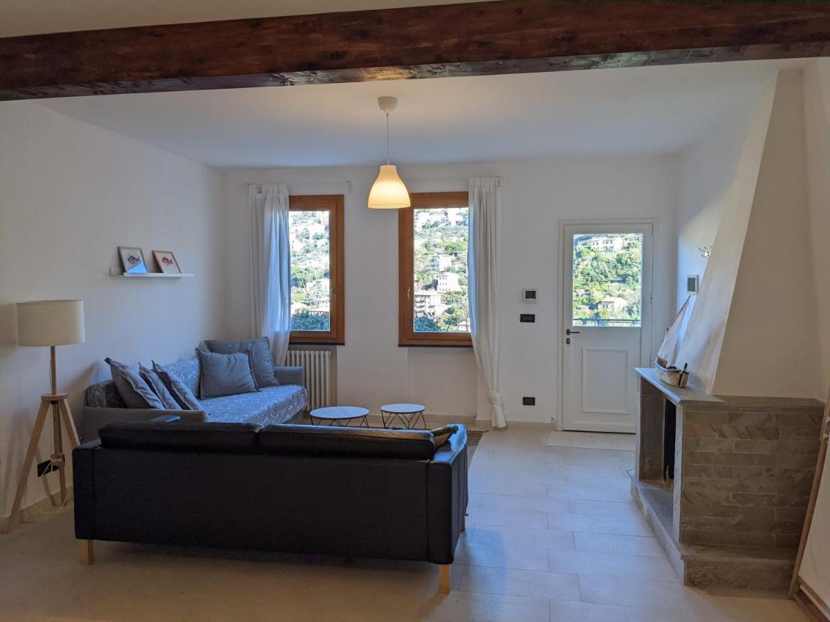 Villa Olivari - Apt Il Melograno Camogli Bagian luar foto